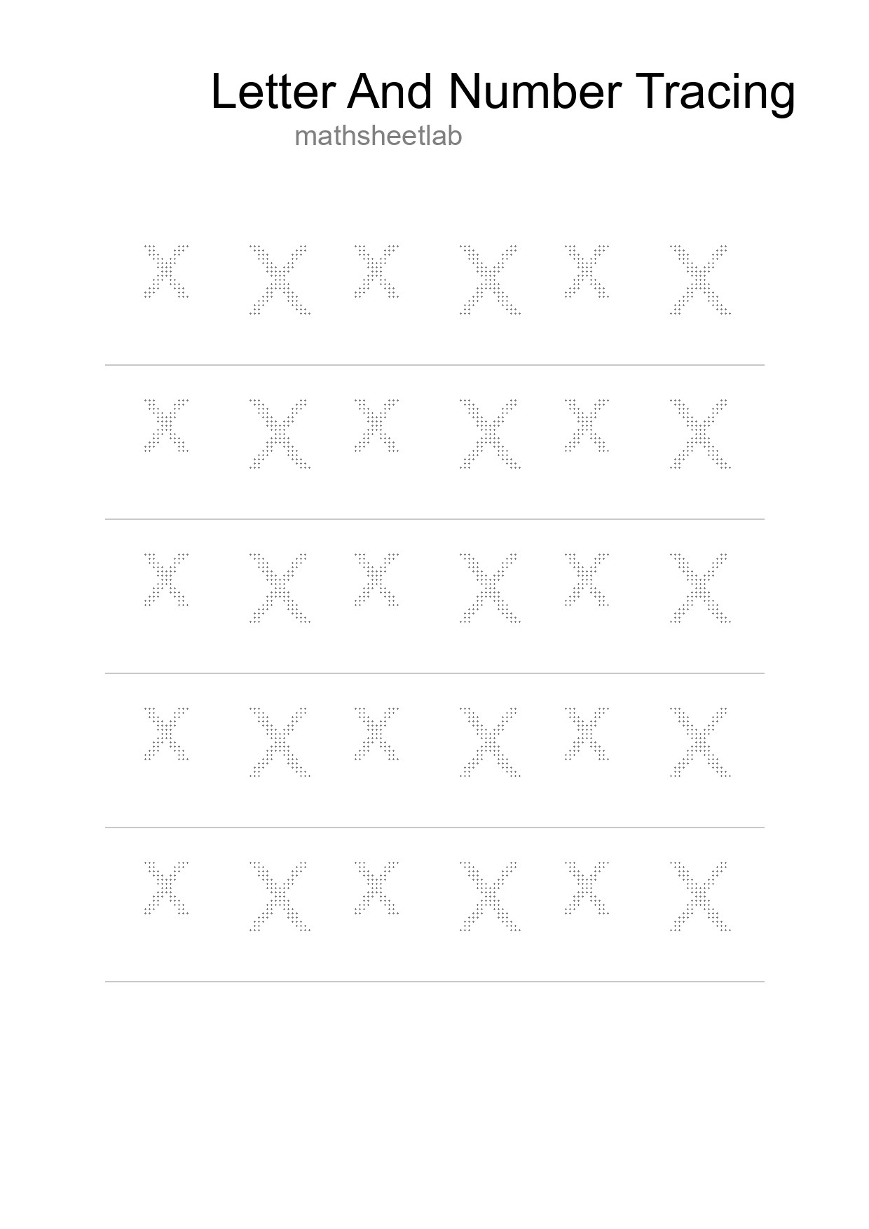 Printable Tracing Worksheet For Kids - Part 87